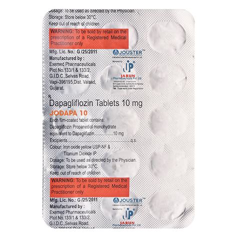 Jodapa 10 mg Tablet (15 Tab) .